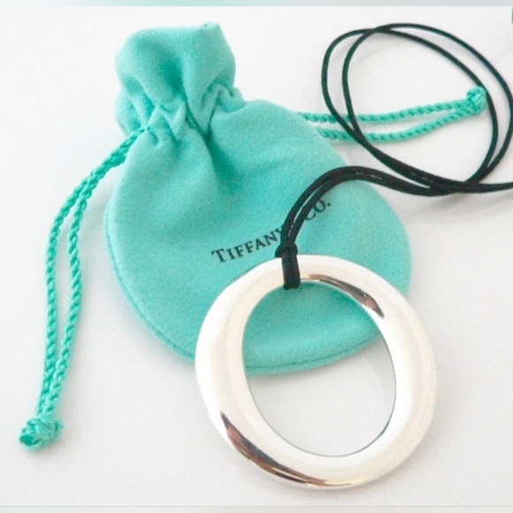 Tiffany & Co. Elsa Peretti Sevillana XL Sterling Silver O Necklace - Picture 1 of 6